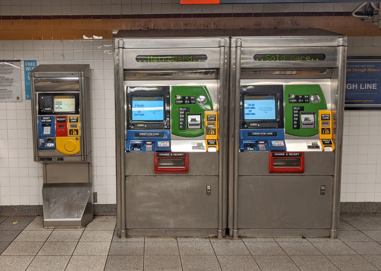 MetroCard vending machines