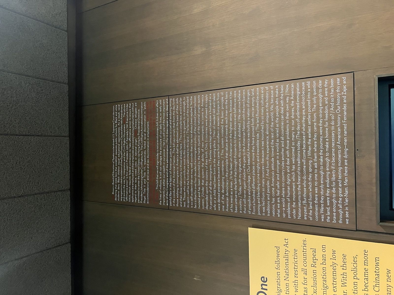 Wall Text Example
