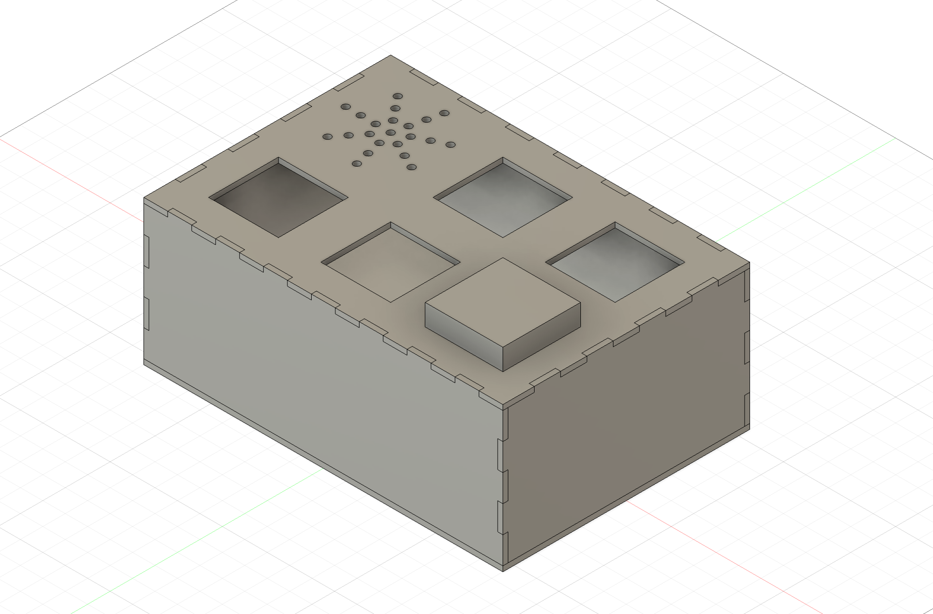 Box design with joints
