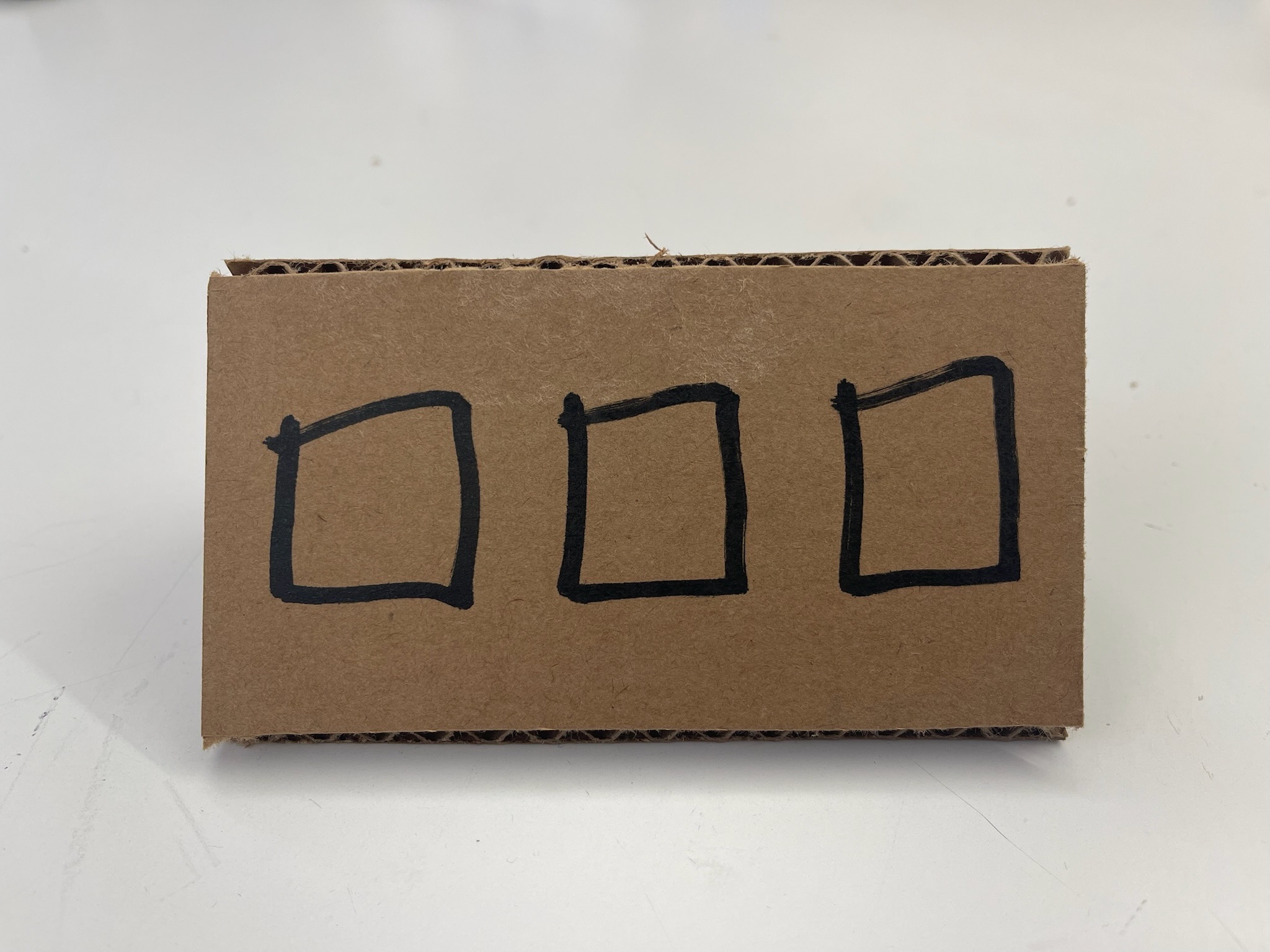 Initial cardboard prototype