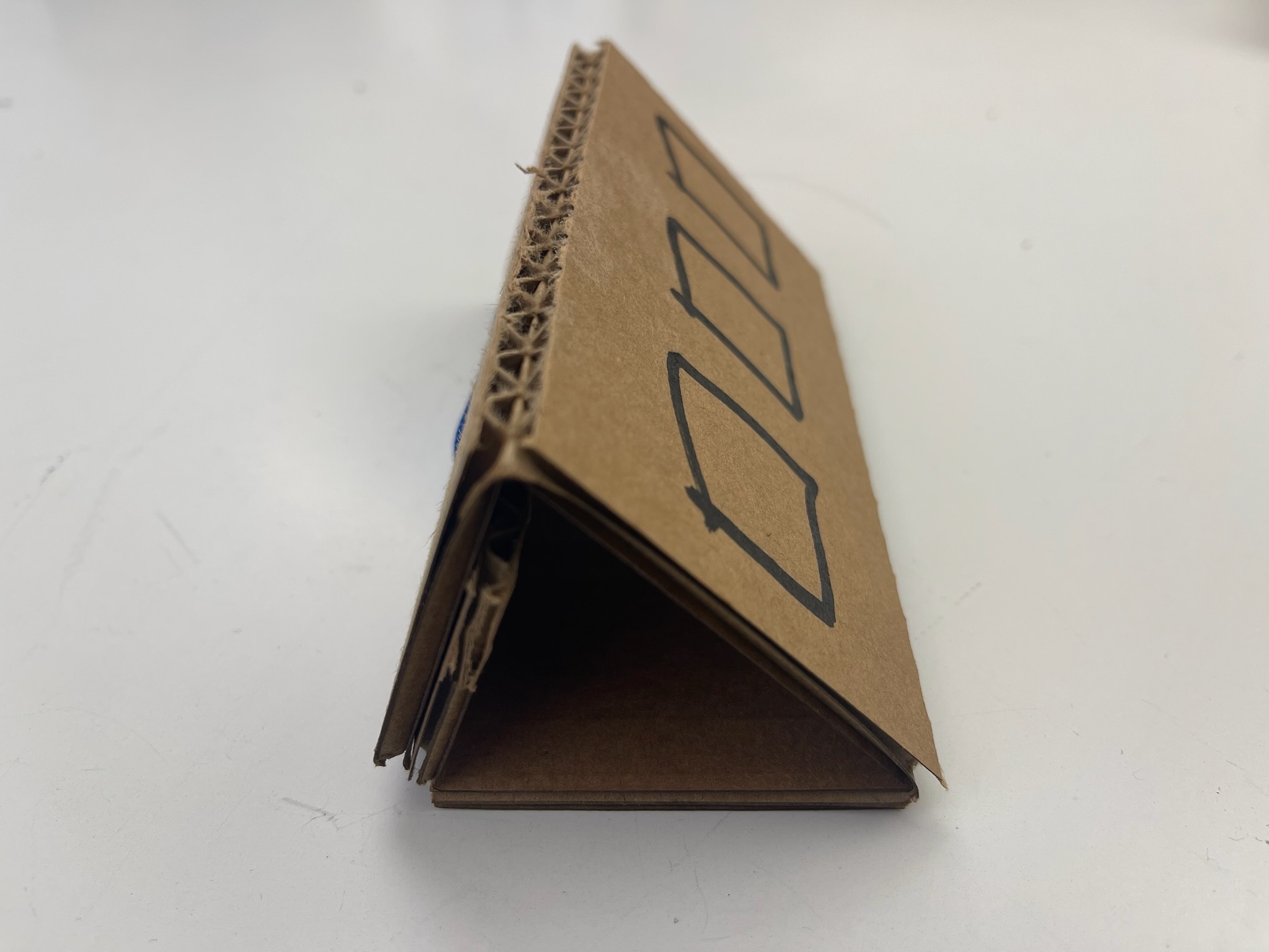 Second cardboard prototype iteration
