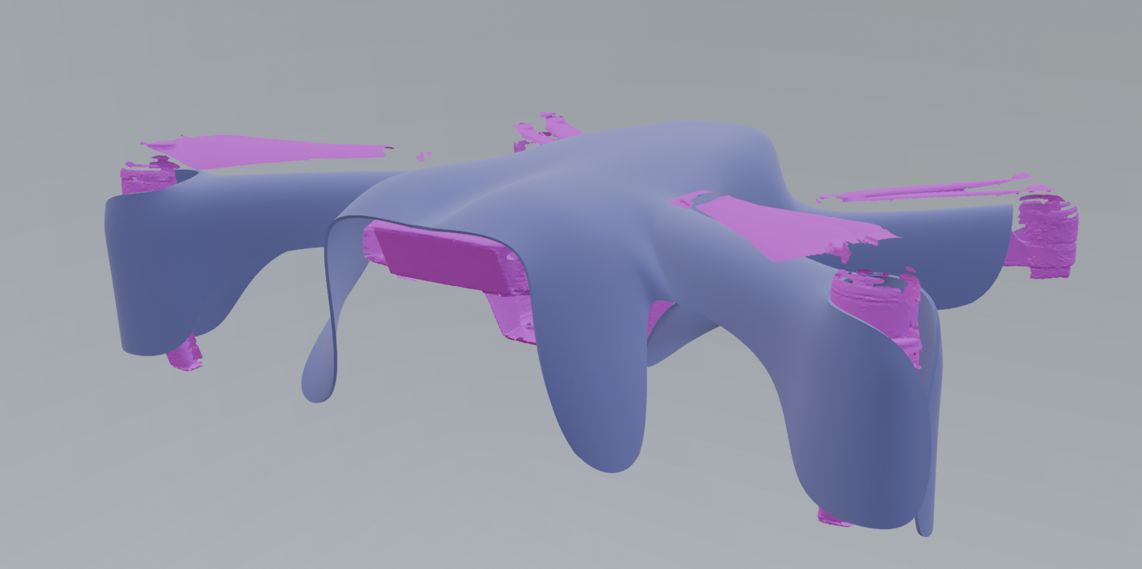 Shell design with ear features to make drone more animal-like