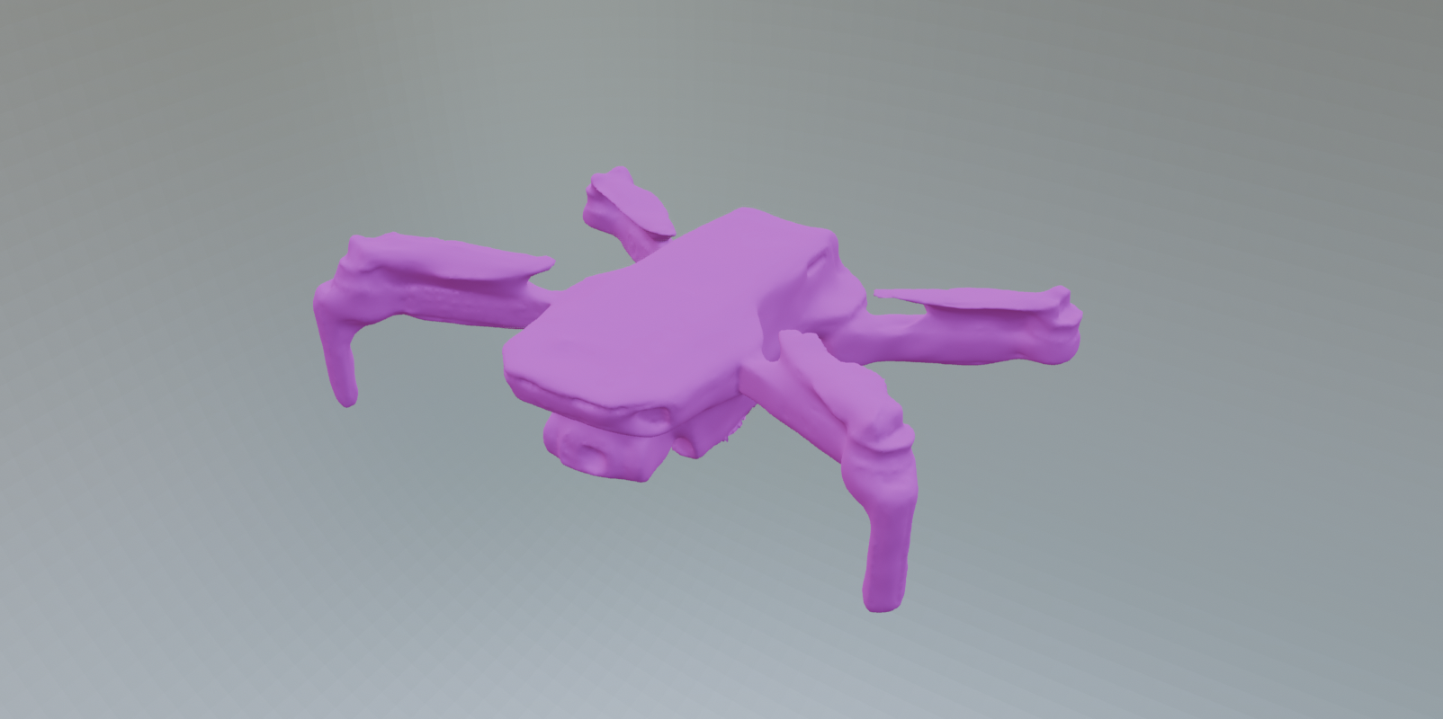 Initial photogrammetry scan of DJI Air 2 drone