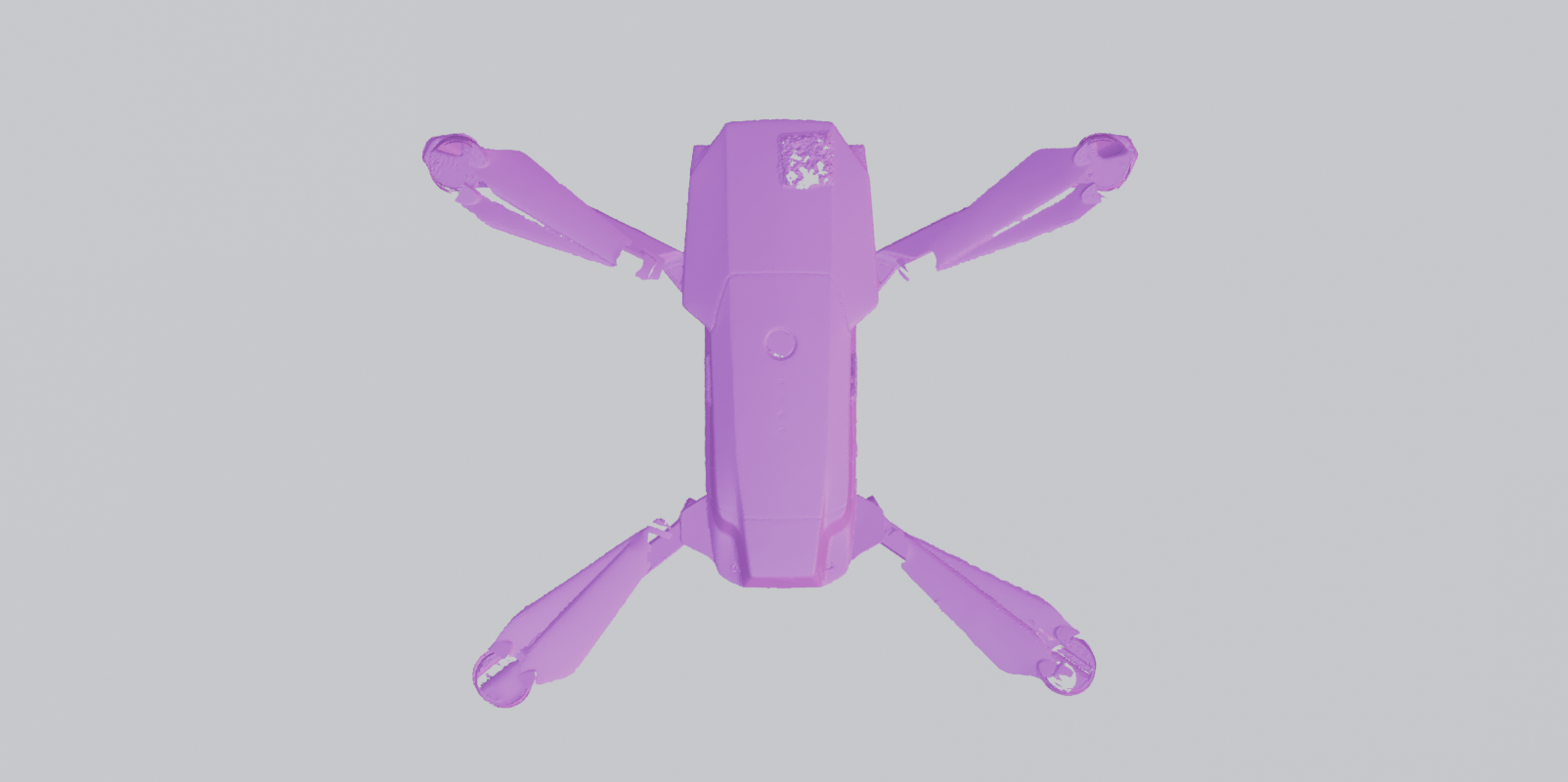 Blender composite of Mavic Pro scans - folded and extended wing positions