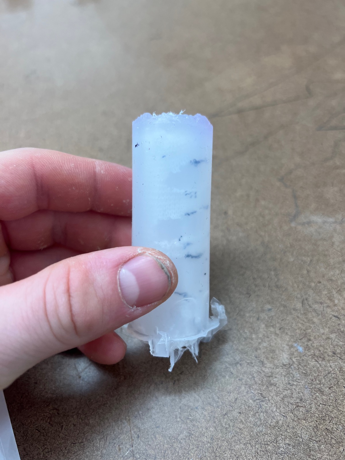 Bibenda actuator with inner mold removed
