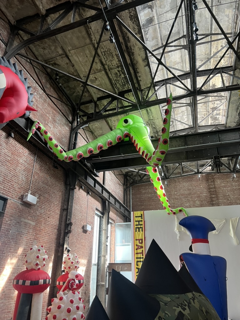 Pat Oleszko sculpture more fully inflated