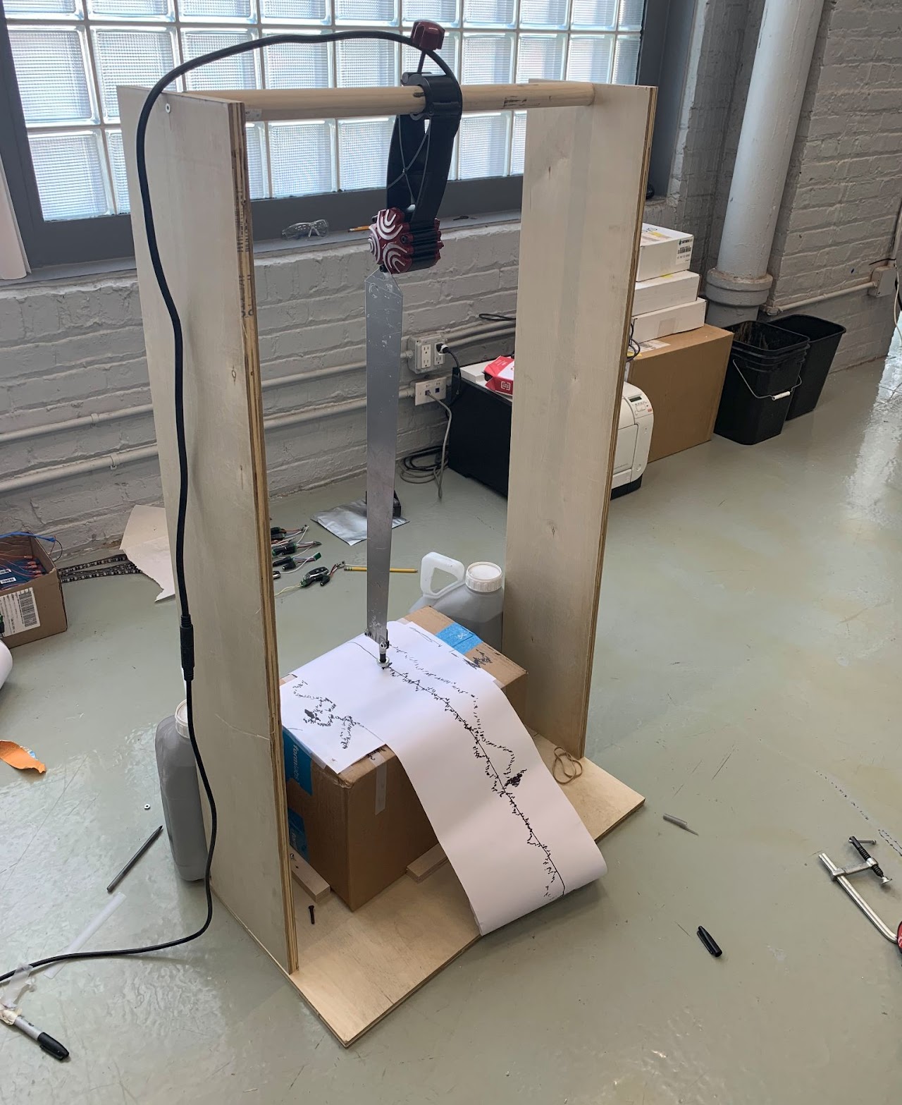 Vocal Seismograph installation